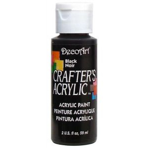 DecoArt Crafters Acrylic Paint - Black - 2oz