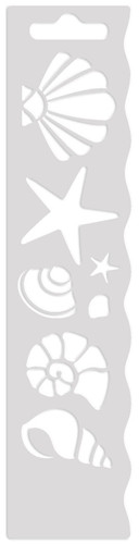 Mini Art Screen Stencil - Shells