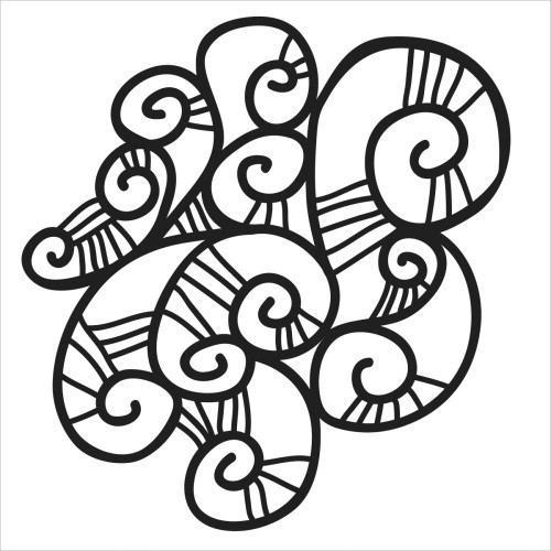 Crafter's Workshop Balzer Bits Mask 4"X4" Snail Trail Bits
