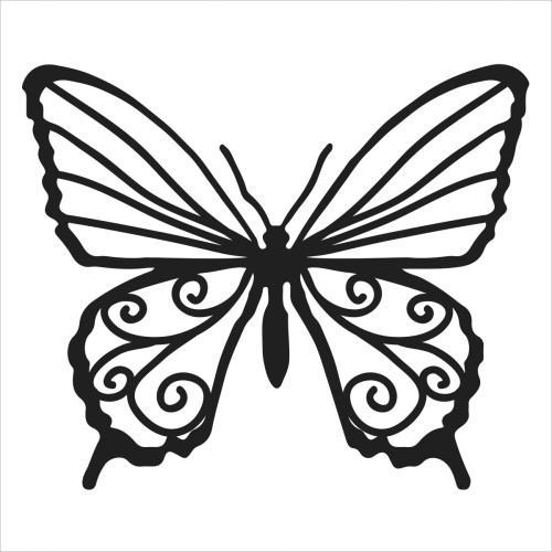 Crafter's Workshop Balzer Bits Mask 4"X4" Butterfly Bits