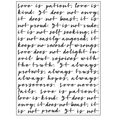 Background Embossing Folder 4.25"X5.75" - Script
