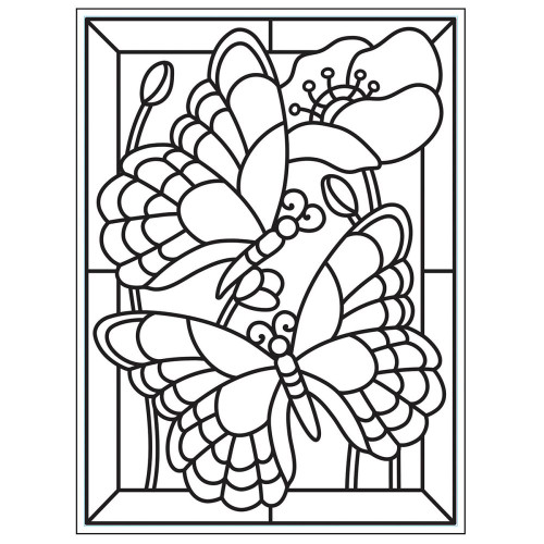 Background Embossing Folder 4.25"X5.75" - Mosaic Butterfly