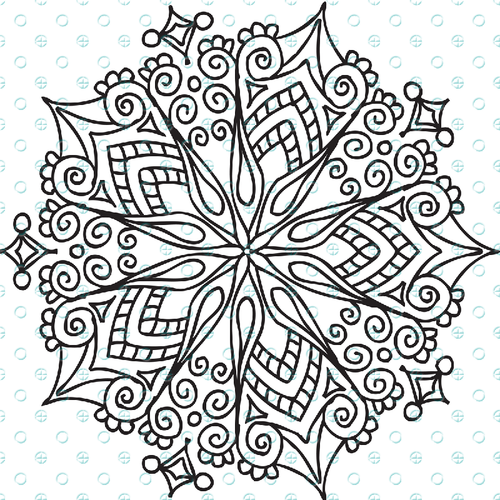 Star Filigree Mandala Silkscreen Stencil