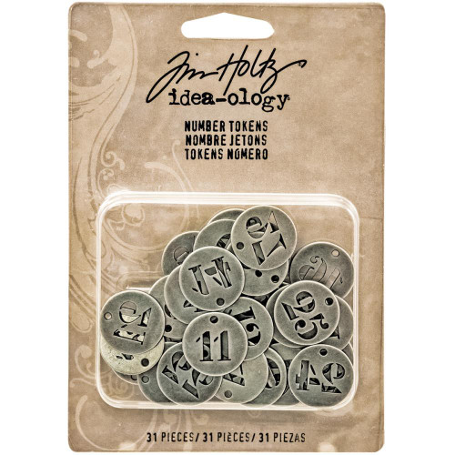 Idea-Ology Metal Number Tokens 31/Pkg