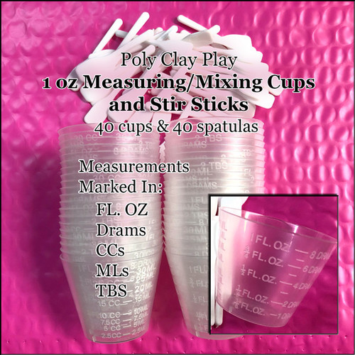 80 Measuring Mixing Cups and Stir Sticks