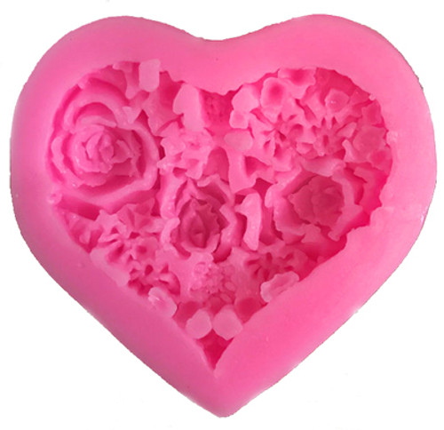 Heart Shaped Flower Mold