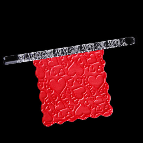 Acrylic Rolling Pin Hearts