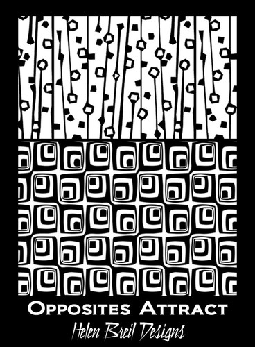 Helen Breil Silk Screens - Opposites Attract