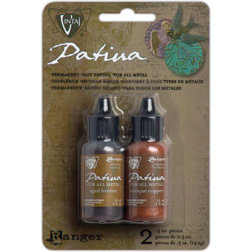 Vintaj Patinas Inks for Metals - Ancient Coin-Aged Bronze/Antq Copper