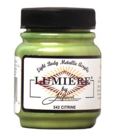 Jacquard Lumiere Metallic Acrylic Paint 2.25oz - Citrine