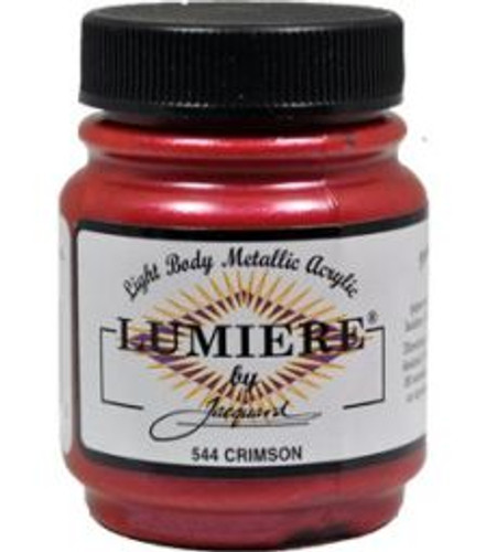 Jacquard Lumiere Metallic Acrylic Paint 2.25oz - Crimson