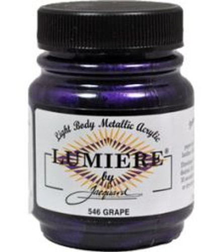 Jacquard Lumiere Metallic Acrylic Paint 2.25oz - Grape