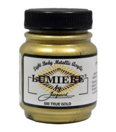 Jacquard Lumiere Metallic Acrylic Paint 2.25oz - True Gold