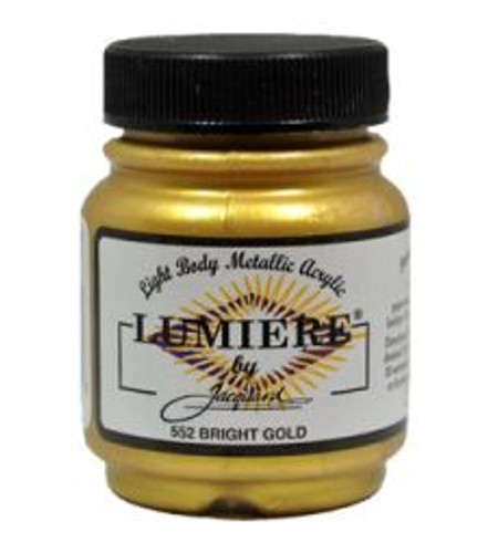 Jacquard Lumiere Metallic Acrylic Paint 2.25oz - Bright Gold