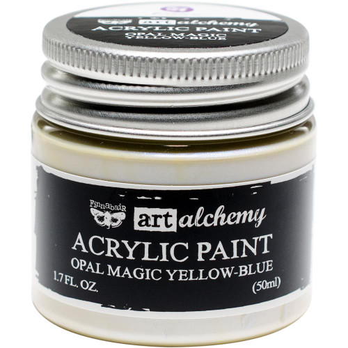 Finnabair Art Alchemy Acrylic Paint - Opal Magic Yellow/Blue
