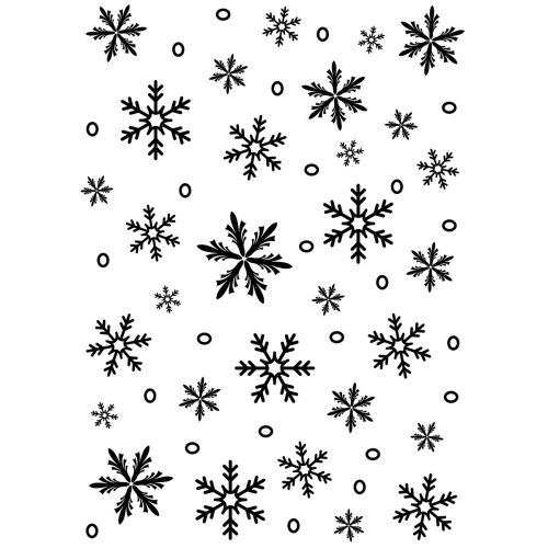 Background Embossing Folder 5.75" - Snowflake