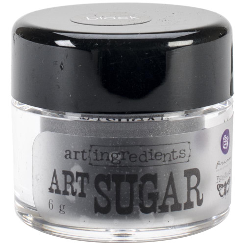 Finnabair Art Ingredients Art Sugar Ultra Fine Glitter .21oz - Black