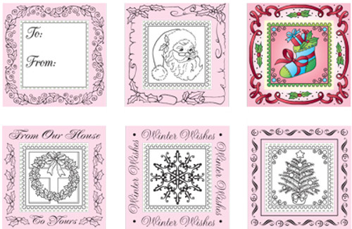 JustRite Rubber Stamps From Our House Set
