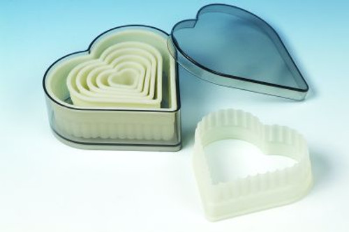 Fluted Heart 7 Piece Set