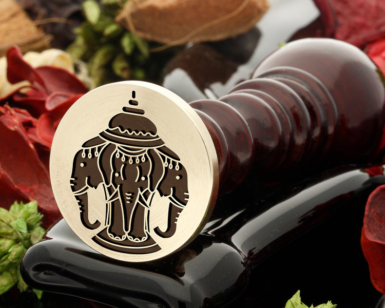 Three Indian Elephants Wax Seal Stamp