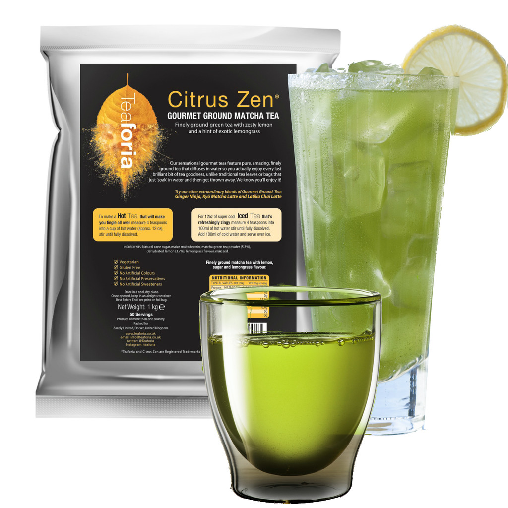 1kg Teaforia Citrus Zen Gourmet Ground Matcha Green Tea
