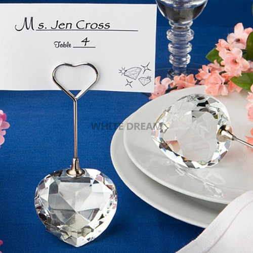 Crystal Heart - Place Card Holder Crystal Heart - Place Card Holder