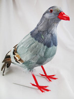 Pigeon Decorative Artificial Bird, Gray, 13 inch, per Each Pigeon Decorative Artificial Bird, Gray, 13 inch, per Each