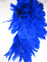 Rooster Feathers Schlappen, Royal Blue, 3-5 inch, per FOOT Rooster Feathers Schlappen, Royal Blue, 3-5 inch, per FOOT