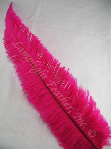 OSTRICH NANDU, LONG, Fuchsia 16-19 inch
