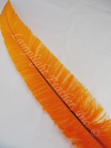 OSTRICH NANDU, LONG, Orange 16-19 inch per Each
