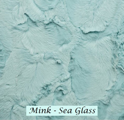*MINK - Sea Glass: 30"x40" Blanket *Q.S.