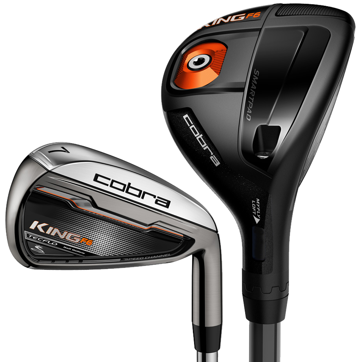 Cobra King F6 Combo Hybrid Iron Set (#3/4-#4/5h-6-GW) - GolfEtail.com