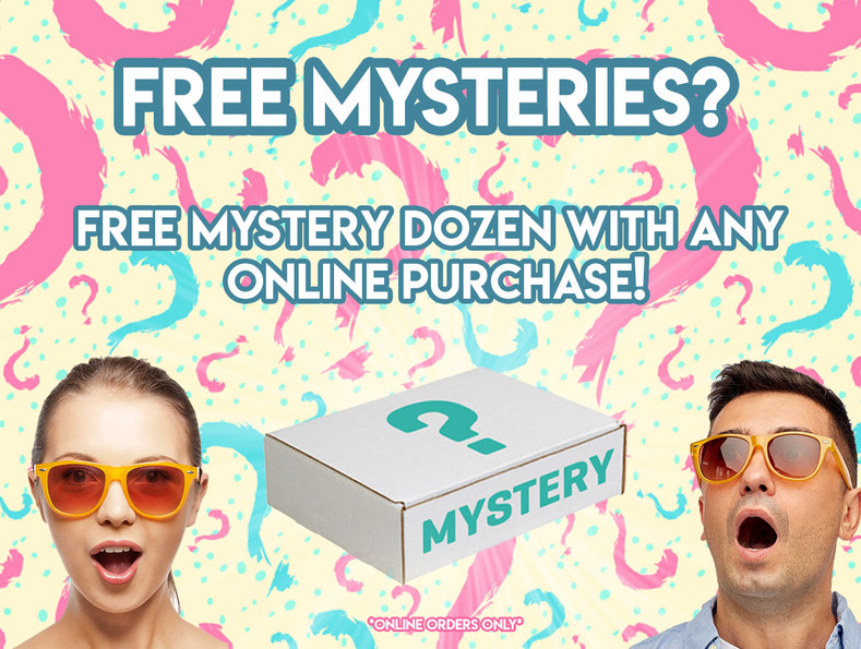 FREE MYSTERY DOZEN WITH ANY ONLINE ORDER!