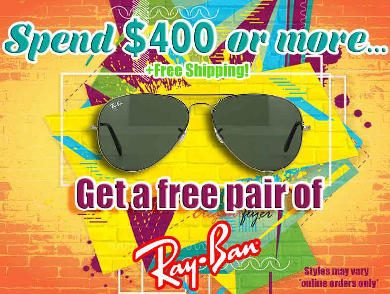 Another gift with purchase? Ray Bans?
