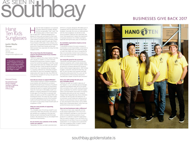 Hang Ten Kids Featured in South Bay Magazine