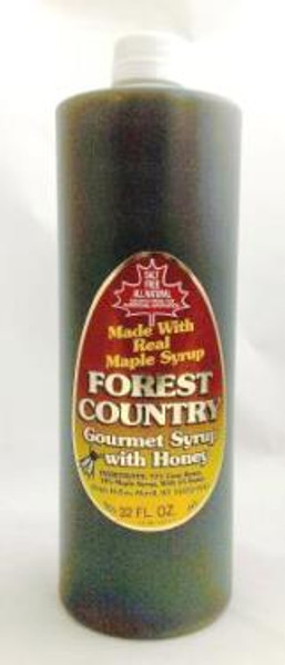 32oz (Quart) Forest Country Gourmet Breakfast Syrup w/Honey