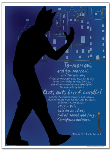 Brief Candle, Macbeth Literary Poster