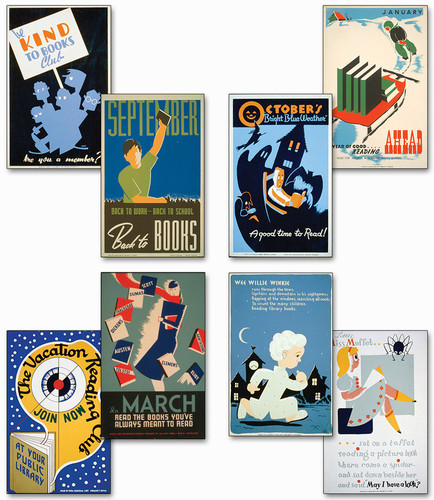 Historic Reading Posters Set