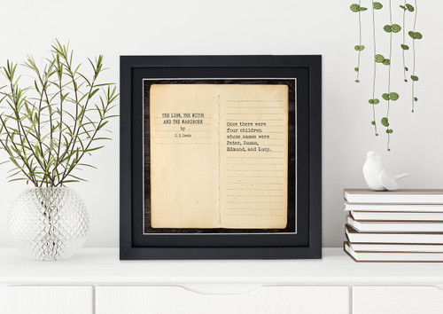 The Lion, The Witch, and The Wardrobe - C.S. Lewis, Opening Line Children's Literature Fine Art Print for Nursery, Playroom, Classroom, or Home