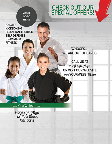 General Martial Arts POS Background Flyer V2