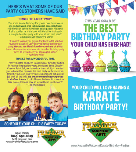 *NEW!! PMA Birthday Party Brochure