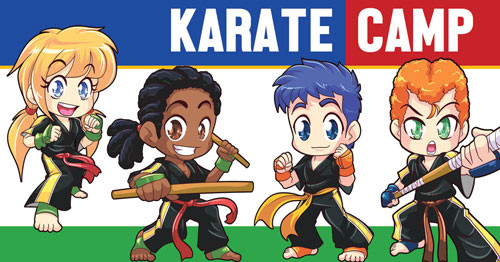 *NEW!! Kickin' Martial Arts/Karate Camp Vinyl Banner V3