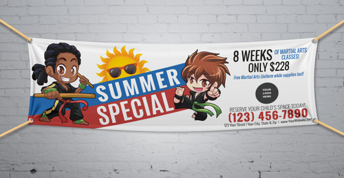 **NEW!! Martial Arts Summer Special V1 Vinyl Banner