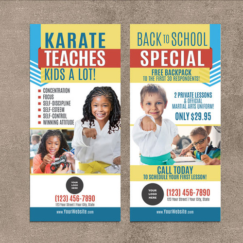 NEW!! Karate Teaches V6 Rack Cards