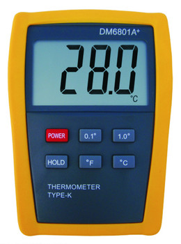 Digital k-type Thermometer DM6801 with one thermocouple input Digital k-type Thermometer DM6801 with one thermocouple input
