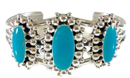 3-Stone Kingman Turquoise Surrounded by Drops