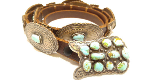 Kingman Turquoise Concho Belt