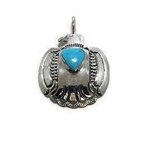 Chaco Canyon Thunderbird Turquoise (Larger) Pendant