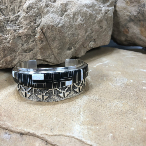 Chaco Canyon Navajo Inlay Overlay Cuff