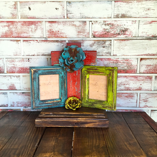 Cross Rustic Picture Frame
